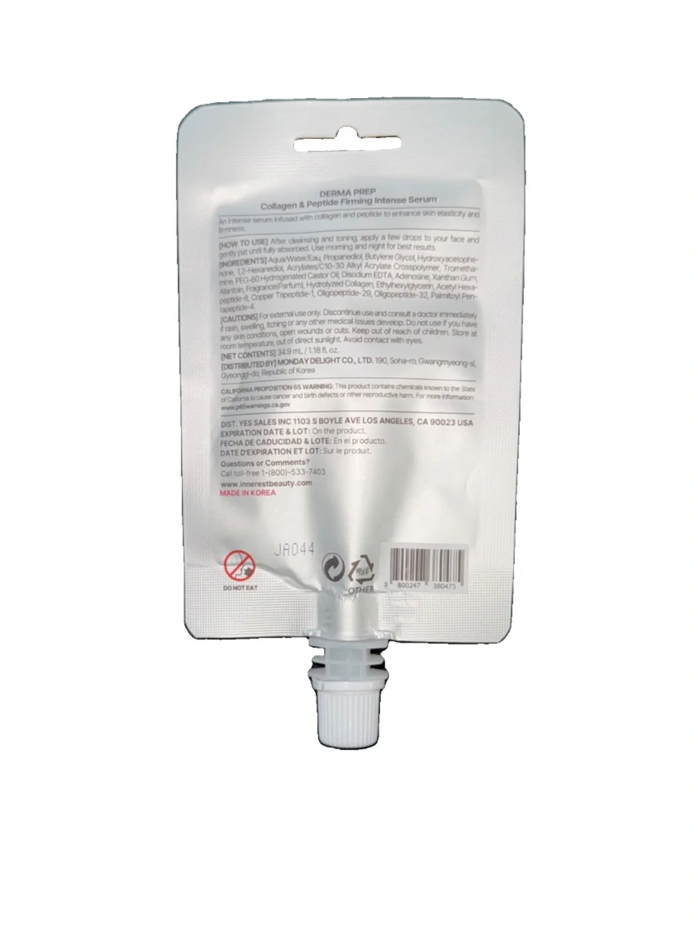 Derma Prep Collegen & Peptides Firming Intense Serum 1.18oz 2pk